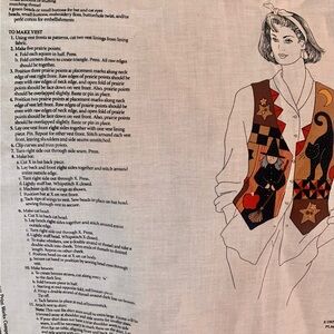 Colorful Vintage Patchwork Vest Pattern